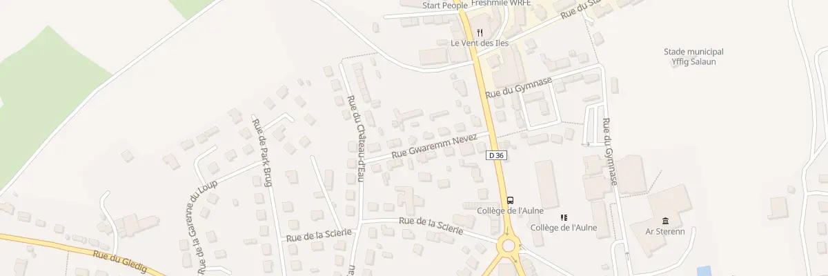 Plan du 7 Rue Goarem Nevez à Châteauneuf-du-Faou