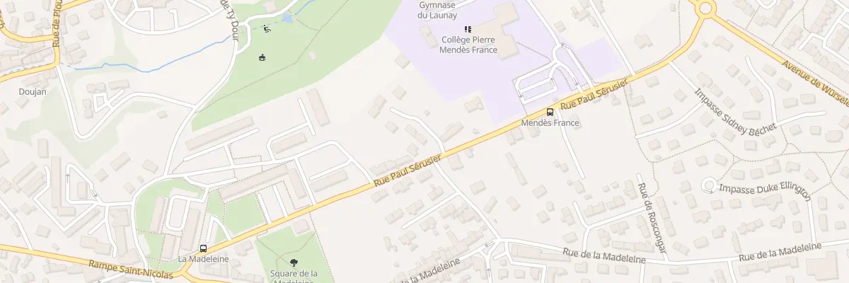 Plan du 2 Rue du Cdt l’Herminier à Morlaix