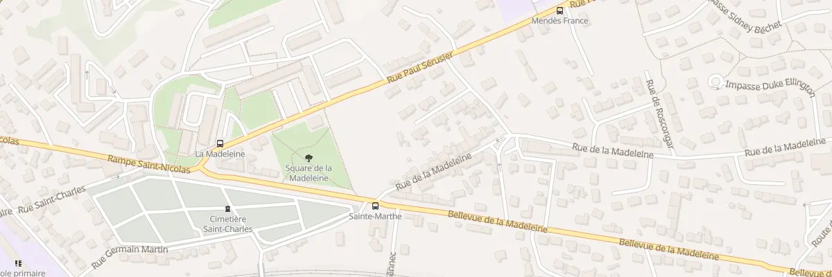 Plan du 12 Rue des Abeilles à Morlaix