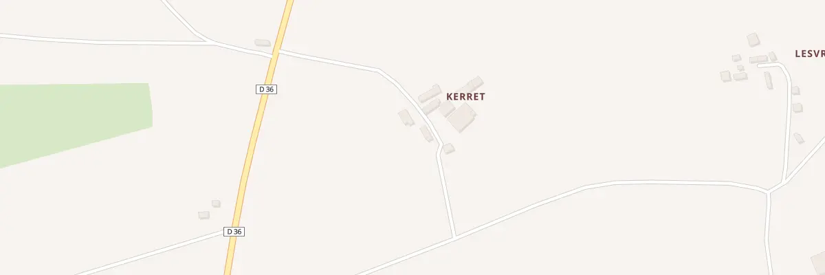 Plan du 3 Kerret à Plonévez-du-Faou