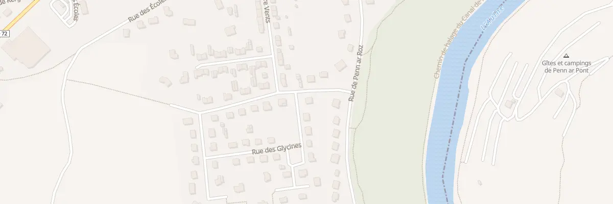 Plan du 2 All des Châtaigniers à Châteauneuf-du-Faou