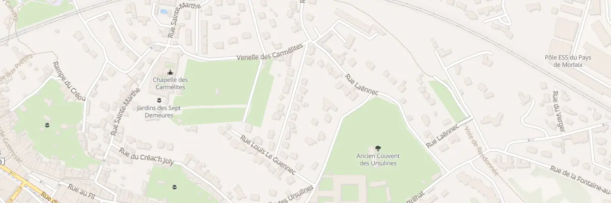Plan du 13 Rue Louis Pasteur à Morlaix