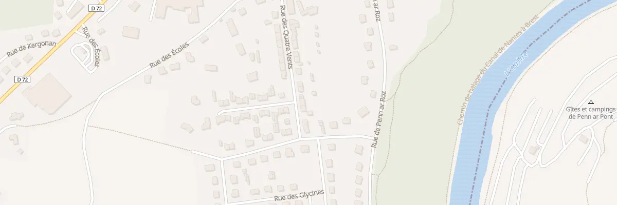 Plan du 26 Rue des Quatre Vents à Châteauneuf-du-Faou