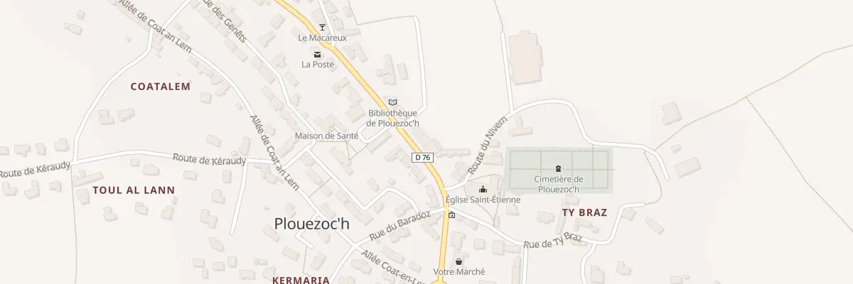 Plan du 12 Pl du Bourg à Plouezoc’h