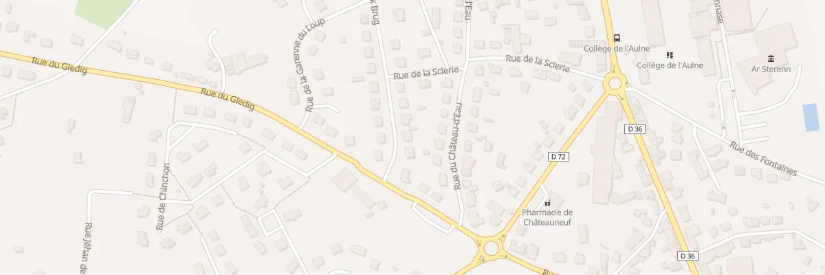 Plan du 3 Rue de Park Brug à Châteauneuf-du-Faou