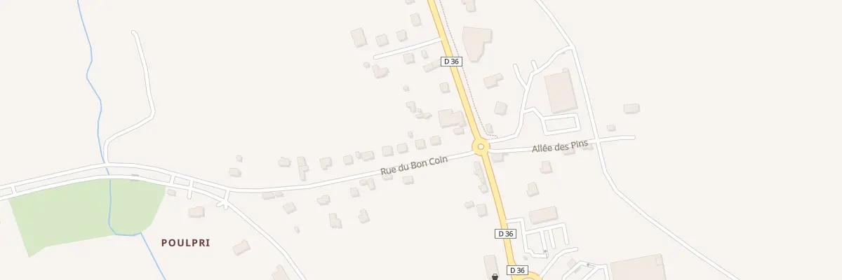 Plan du 5 Rue du Bon Coin à Châteauneuf-du-Faou