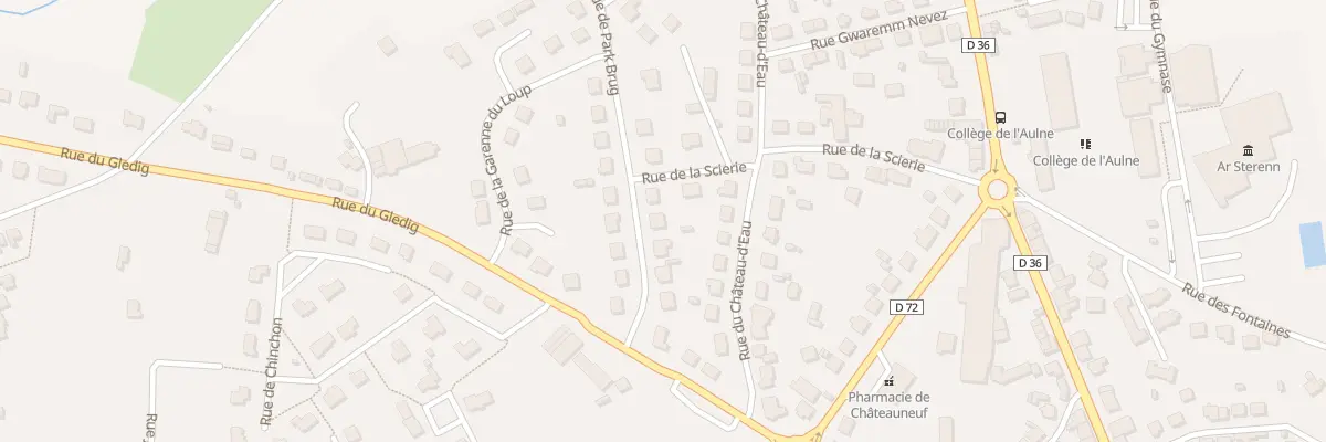 Plan du 7 Rue de Park Brug à Châteauneuf-du-Faou