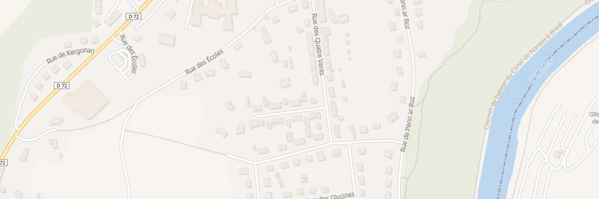 Plan du 3 Rue de Park Lann à Châteauneuf-du-Faou