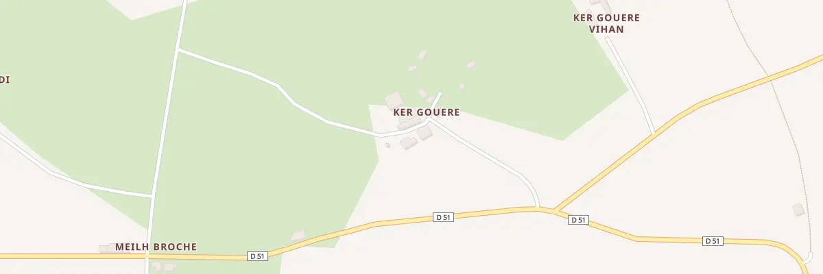 Plan du 3 Kêr Gouere à Laz