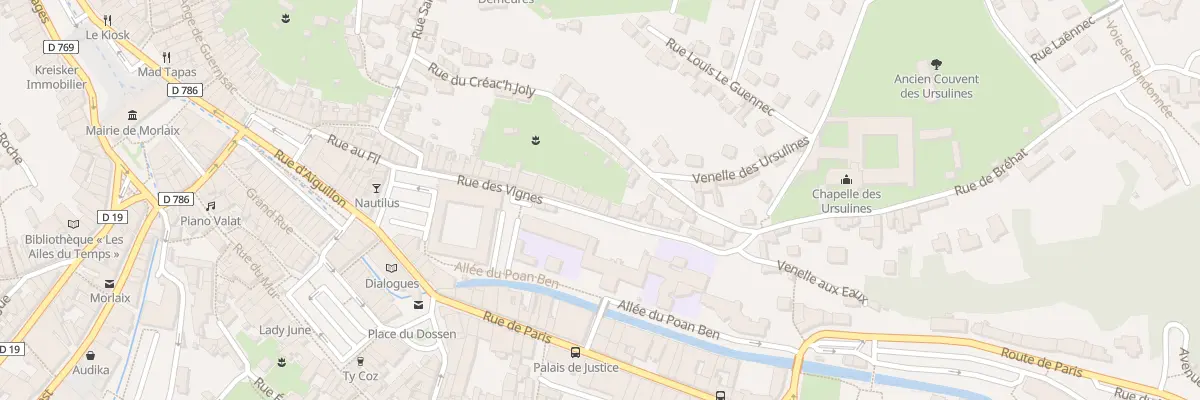 Plan du 36 Rue des Vignes à Morlaix