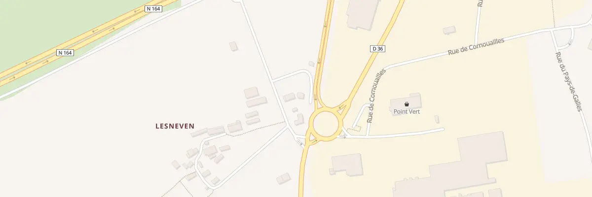Plan du 2 Kroaz Lesneven à Châteauneuf-du-Faou