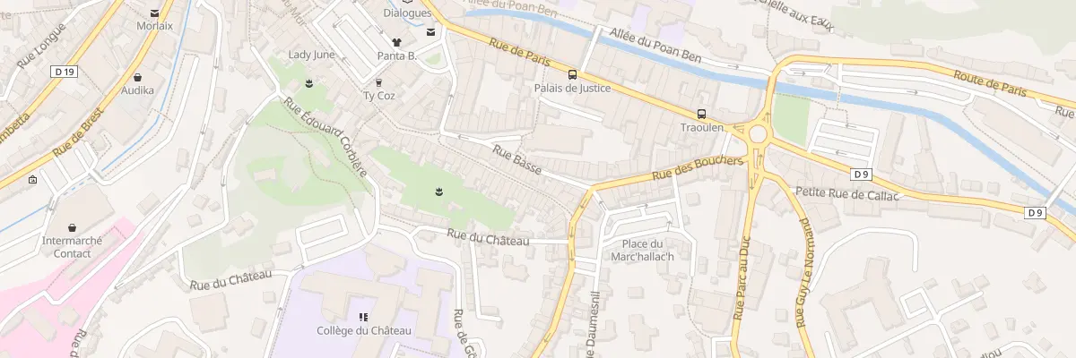 Plan du 35 Rue Basse à Morlaix