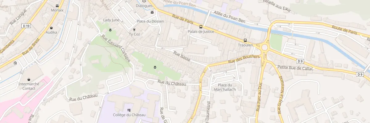 Plan du 31 Rue Basse à Morlaix