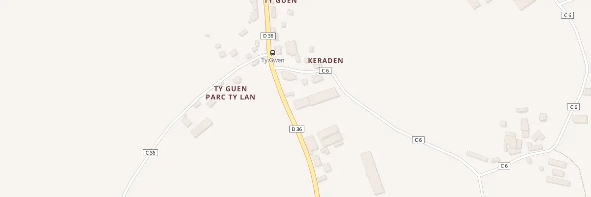Plan du 168 Kerozen à Tourch
