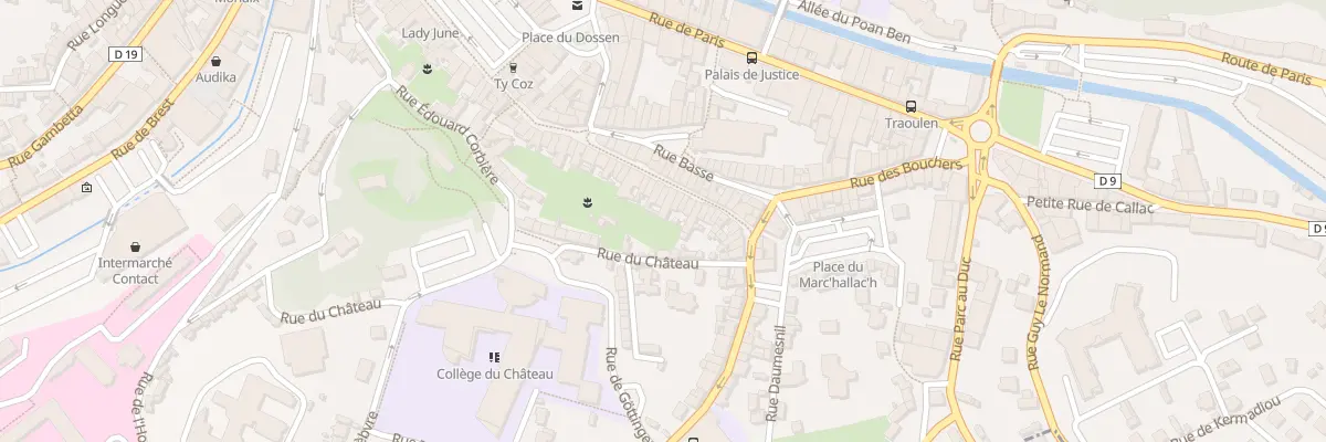 Plan du 29 Rue Haute à Morlaix