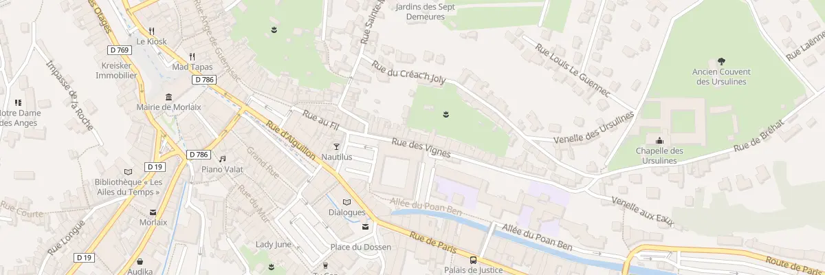 Plan du 10 Rue des Vignes à Morlaix