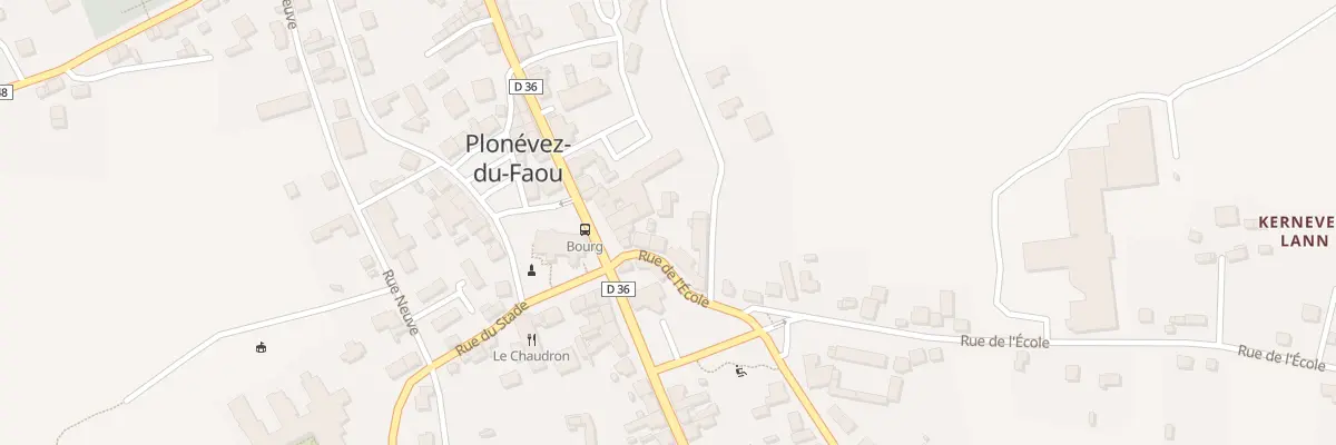 Plan du 6 Rue de l’Ecole à Plonévez-du-Faou