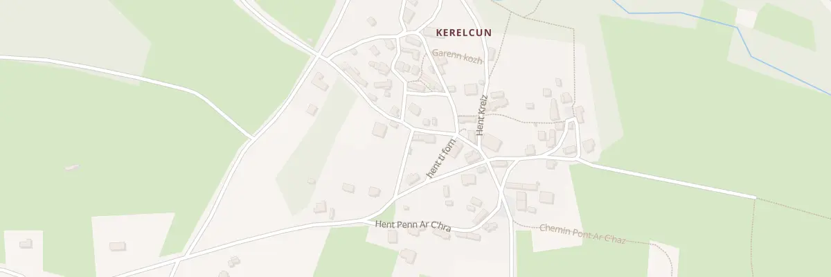 Plan du 9004 Vc Hent Kroas Nevez à La Feuillée