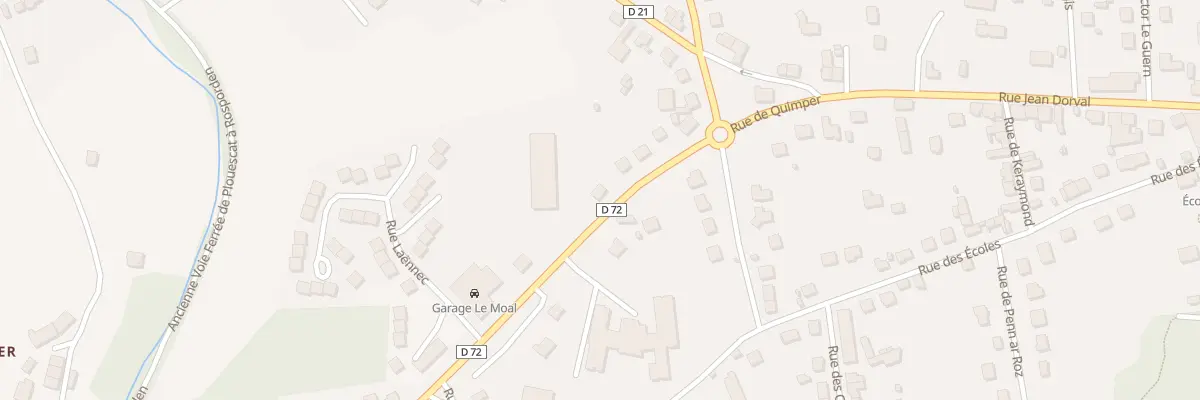 Plan du 9 Rue de Quimper à Châteauneuf-du-Faou