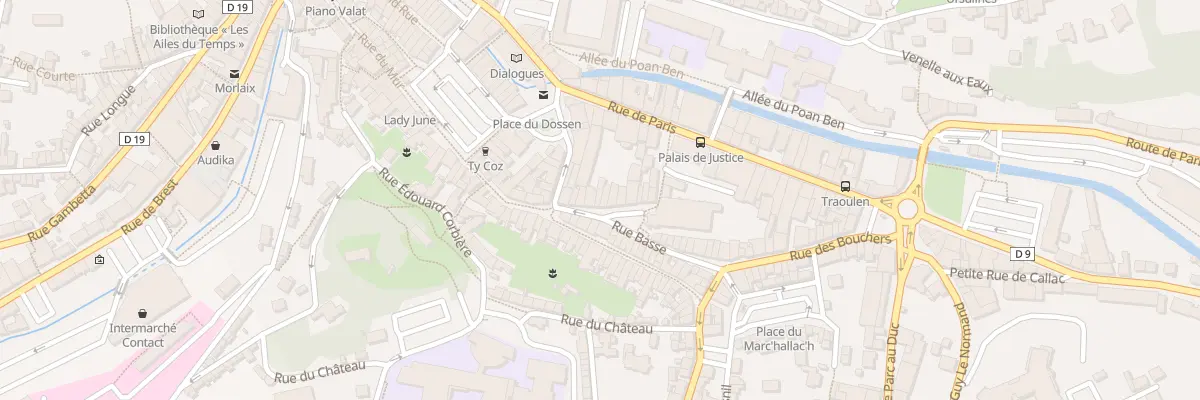 Plan du 12 Rue Basse à Morlaix