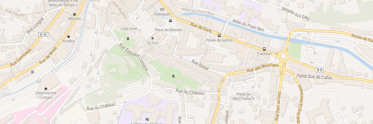 Plan du 13 Rue Basse à Morlaix