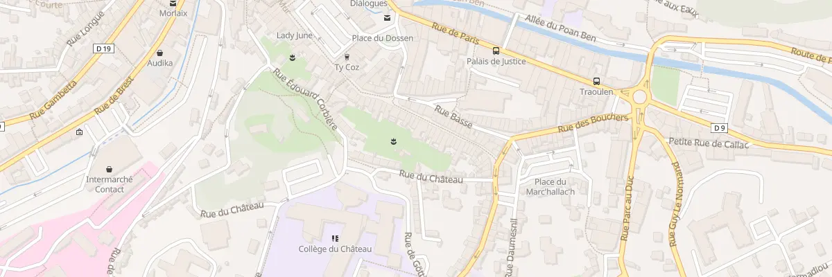 Plan du 17 Rue Haute à Morlaix