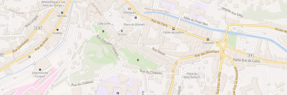 Plan du 7 Rue Basse à Morlaix