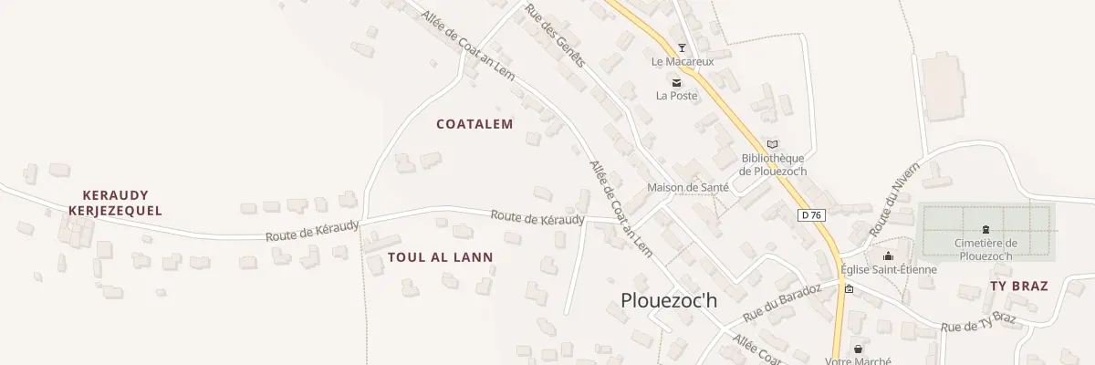 Plan du 64 Rte de Keraudy à Plouezoc’h