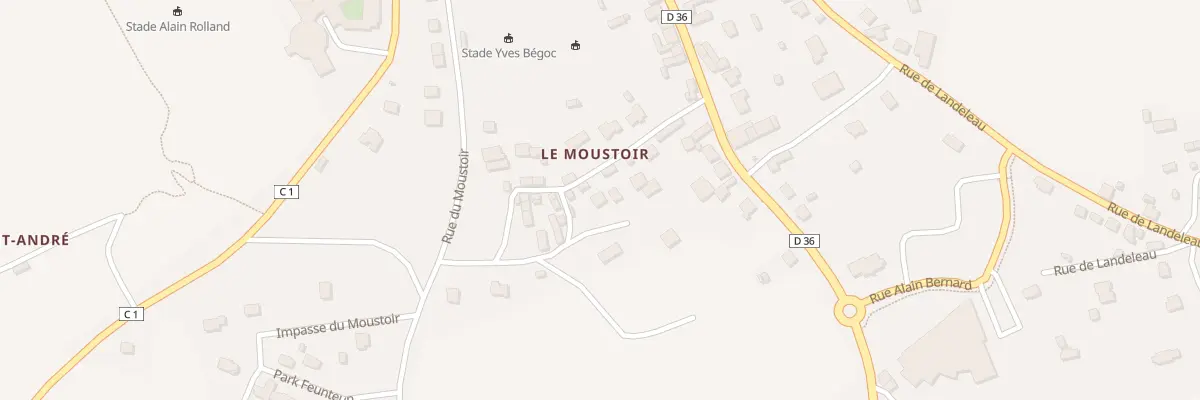 Plan du 1516 Le Moustoir à Plonévez-du-Faou