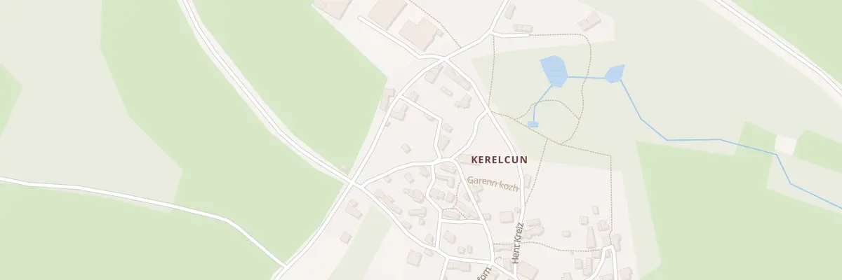 Plan de Kerelcun à La Feuillée