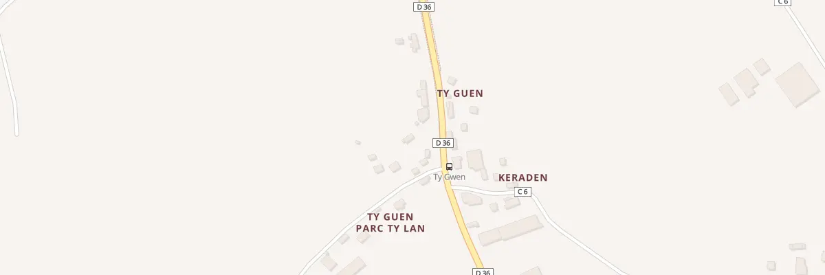 Plan du 134 Ty Guen à Tourch