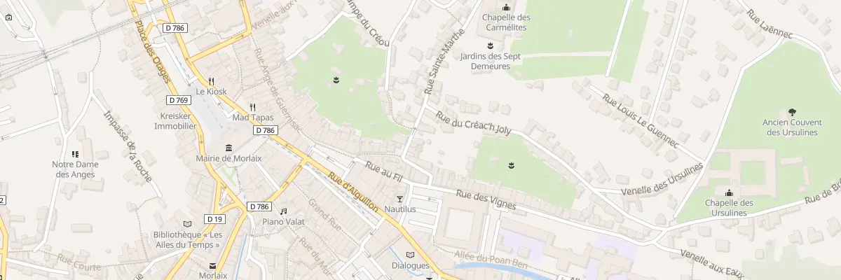 Plan du 25 Rue des Fontaines à Morlaix