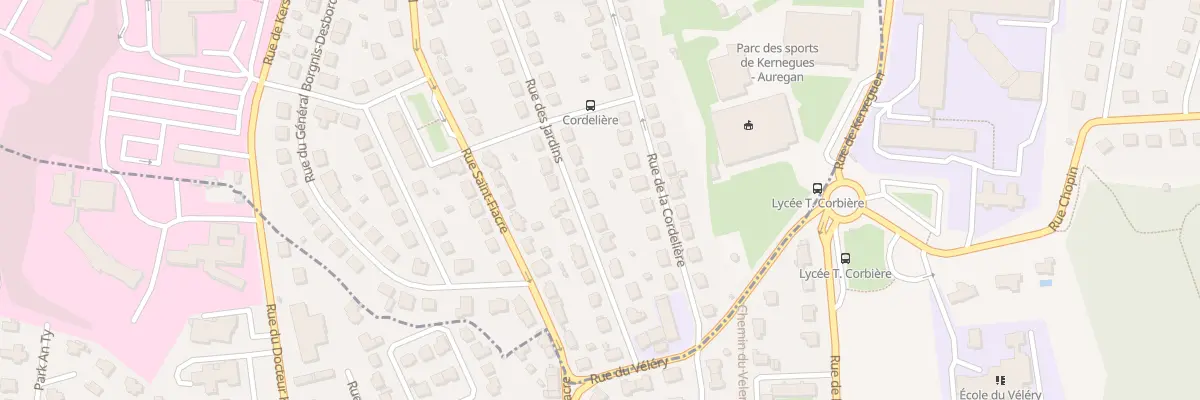 Plan du 34 Rue des Jardins à Morlaix