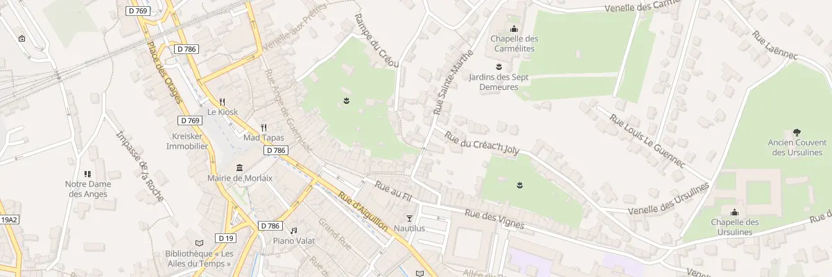 Plan du 16 Rue des Fontaines à Morlaix