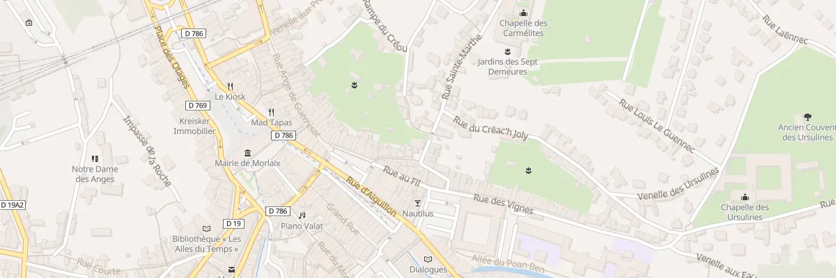 Plan du 12 Rue des Fontaines à Morlaix