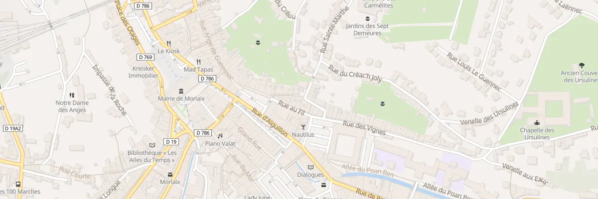 Plan du 13 Rue des Fontaines à Morlaix