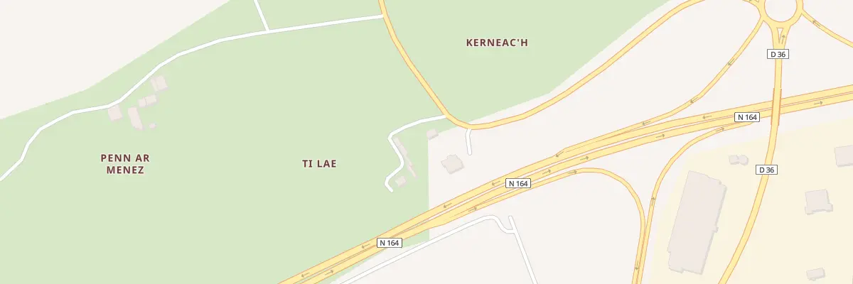 Plan du 2 Bellevue à Châteauneuf-du-Faou