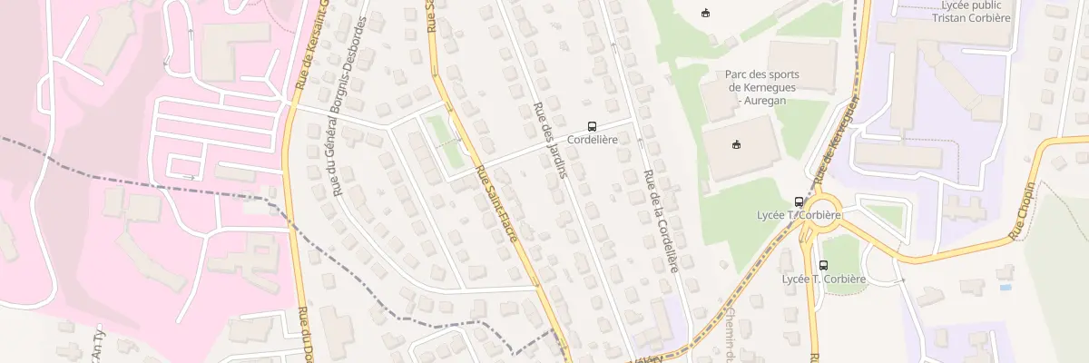Plan du 25 Rue des Jardins à Morlaix