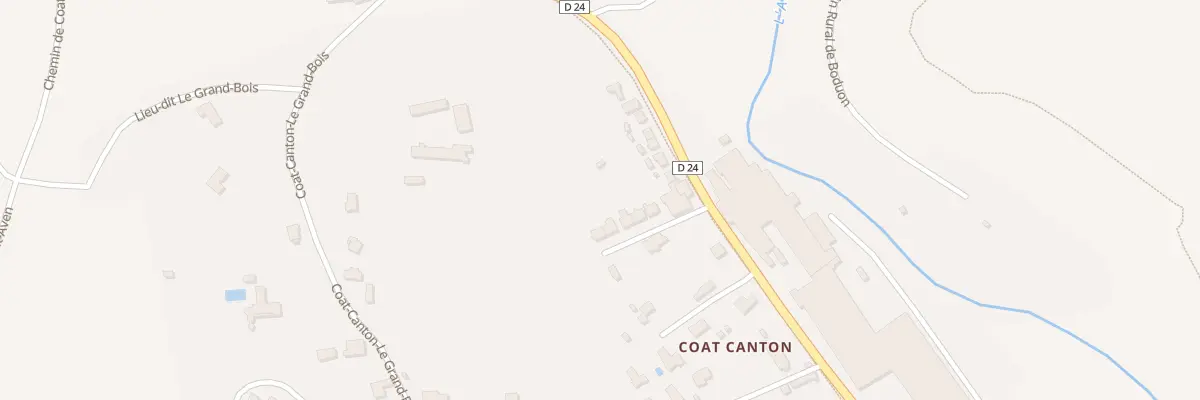 Plan du 54 Coat Canton à Rosporden
