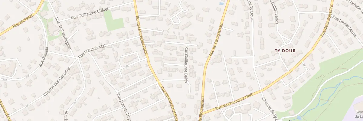 Plan du 20 Rue Guillaume Balay à Morlaix