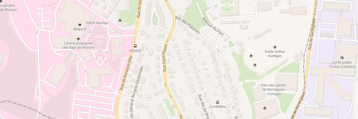 Plan du 7 Rue des Jardins à Morlaix
