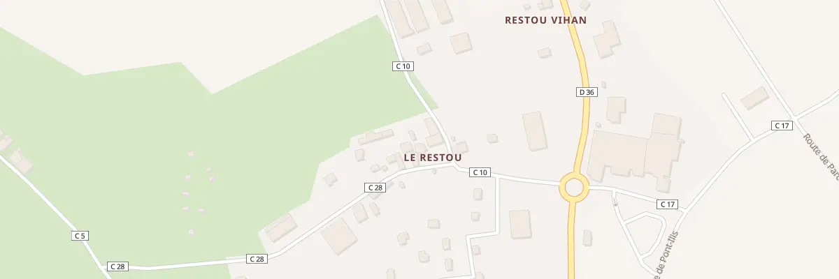 Plan du 240 Restou à Tourch