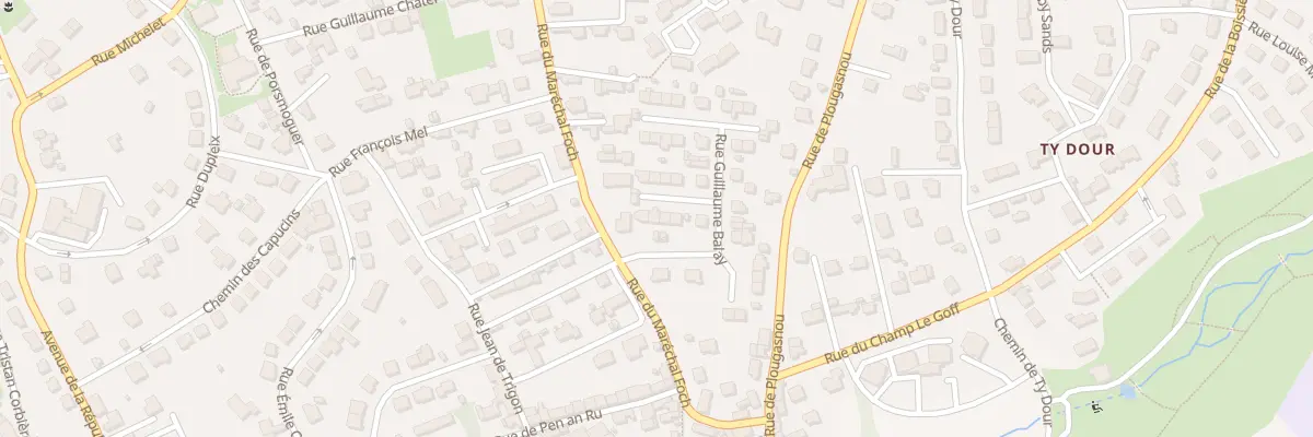 Plan du 8 Rue Guillaume Balay à Morlaix