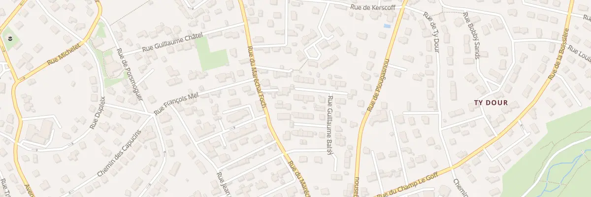 Plan du 30 Rue Guillaume Balay à Morlaix
