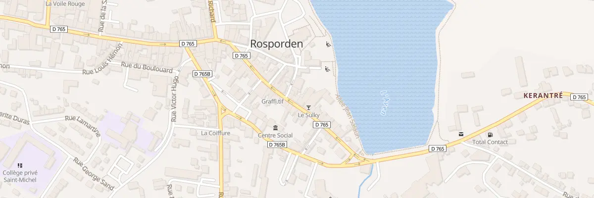 Plan du 22 Rue Hippolyte le Bas à Rosporden