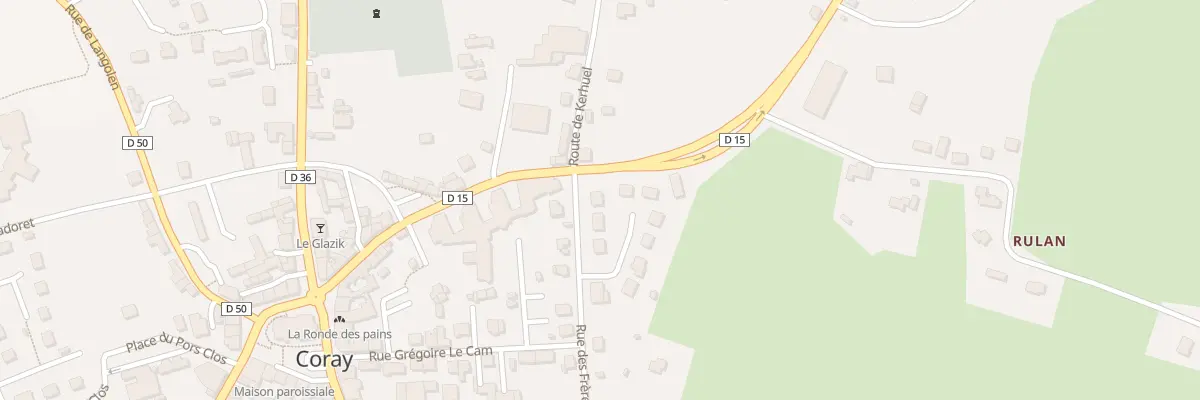 Plan du 1 Rue des Frères Jacob à Coray
