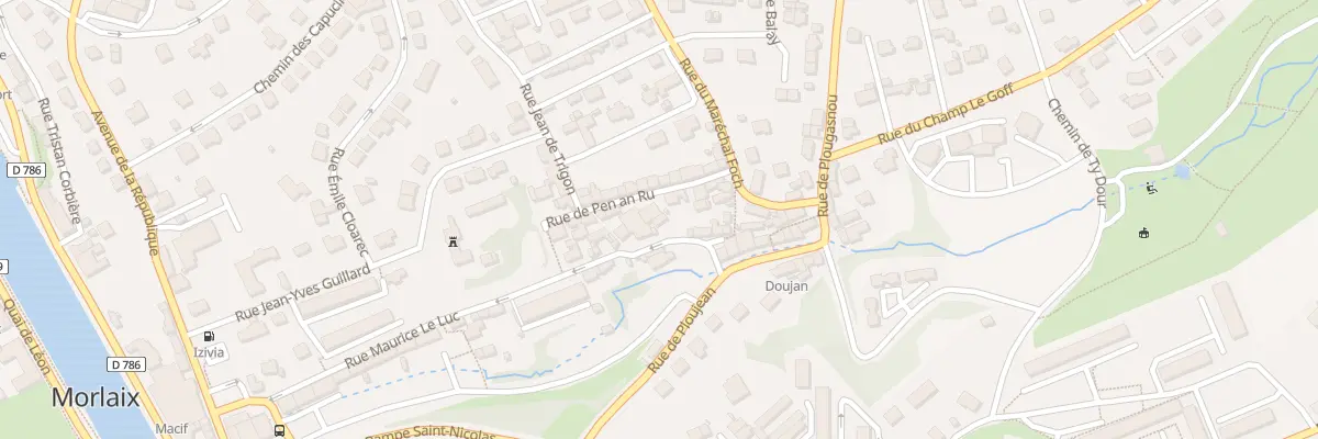 Plan du 10 Rue de Pen An Ru à Morlaix