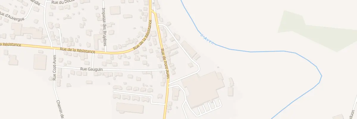 Plan du 27 Rue de Pont-aven à Rosporden