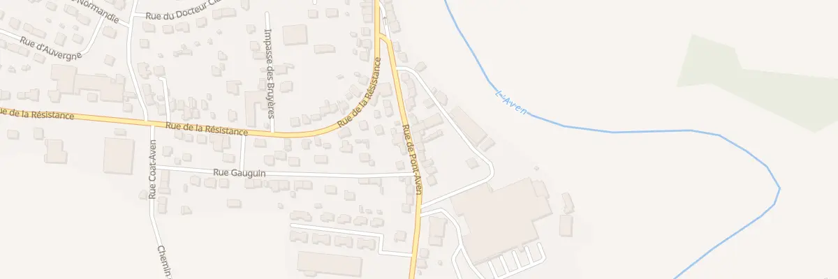 Plan du 23 Rue de Pont-aven à Rosporden