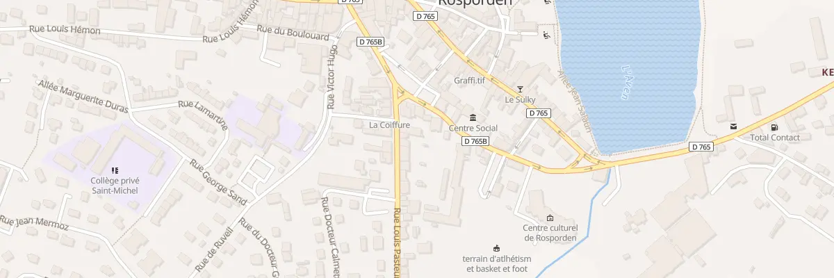 Plan du 9 Rue Louis Pasteur à Rosporden